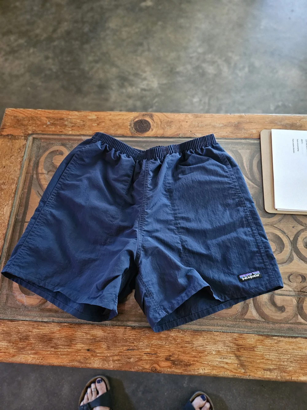 Patagonia Mens Navy Blue Lined Swim/Board Shorts Size M